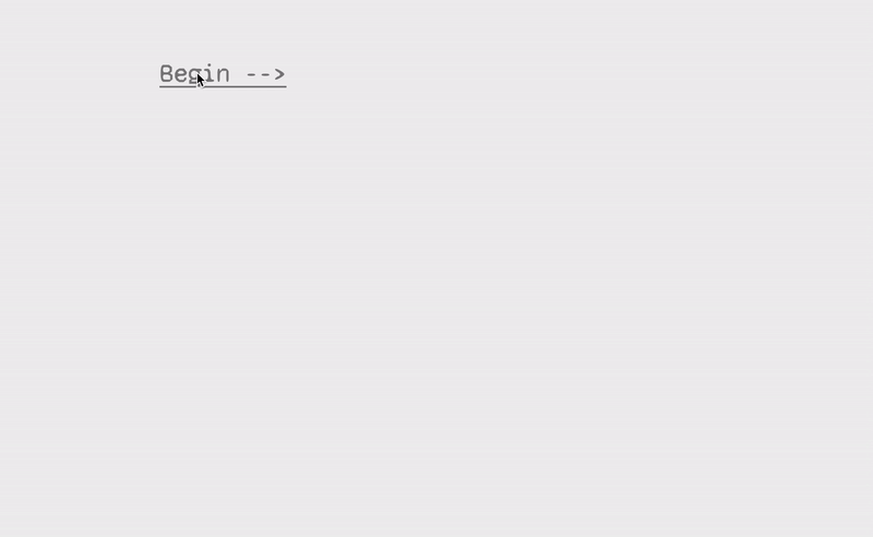 the intro of shell song, as a text gif
