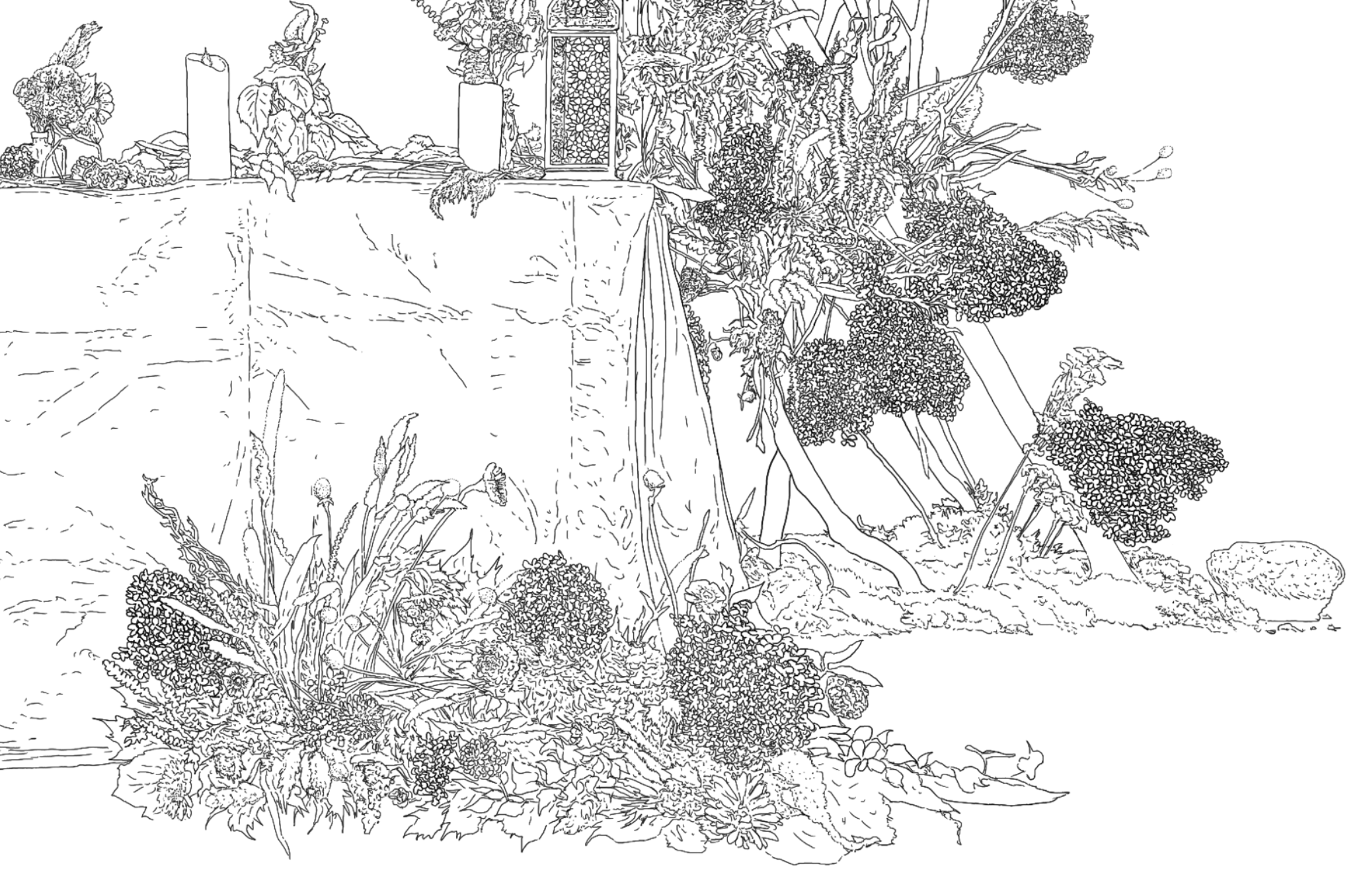 a detail of the arch