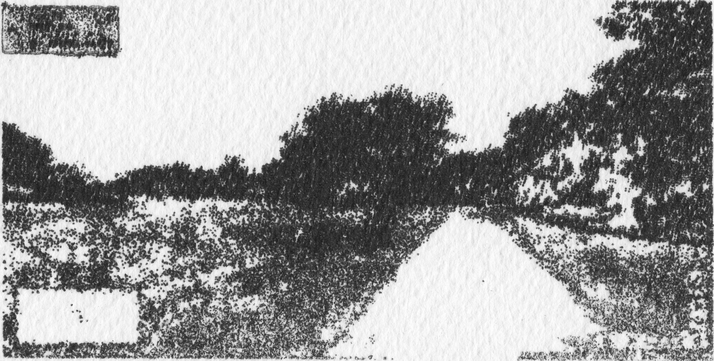 plotter drawing of streetview landscape