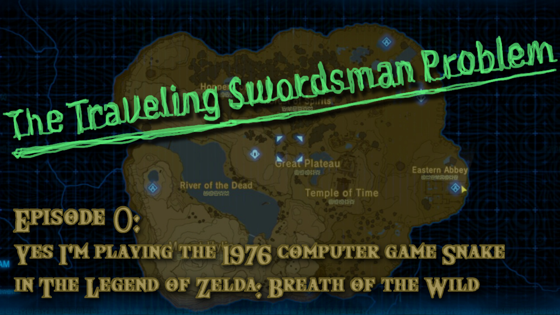 episode zero: yes i am playing the 1976 computer game snake inside of the legend of zelda breath of the wild